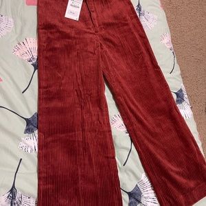 Zara corduroy wide leg pants